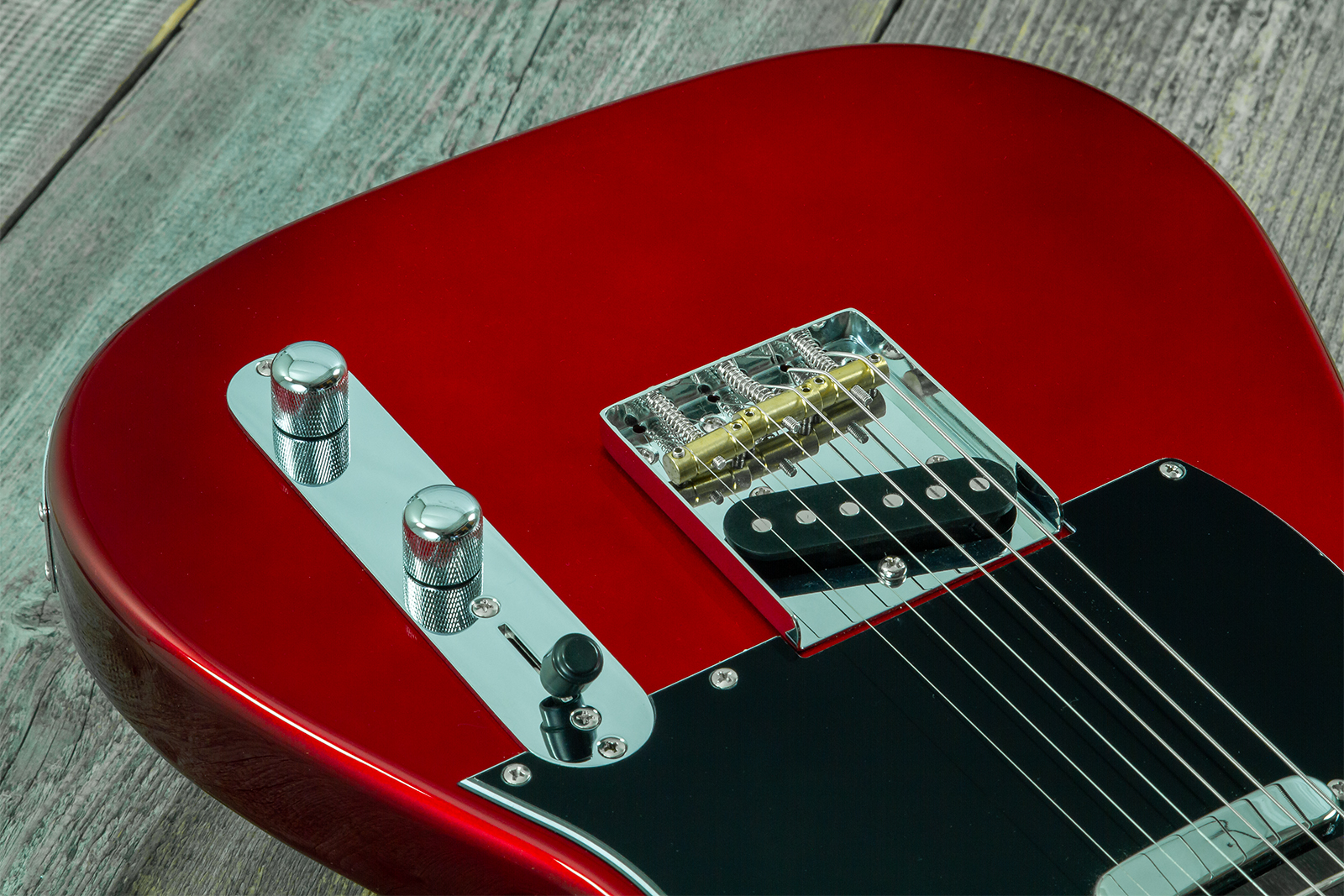 Eastone Tl100r-mr-rw 2s Ht Mn - Metal Red - E-Gitarre in Teleform - Variation 3