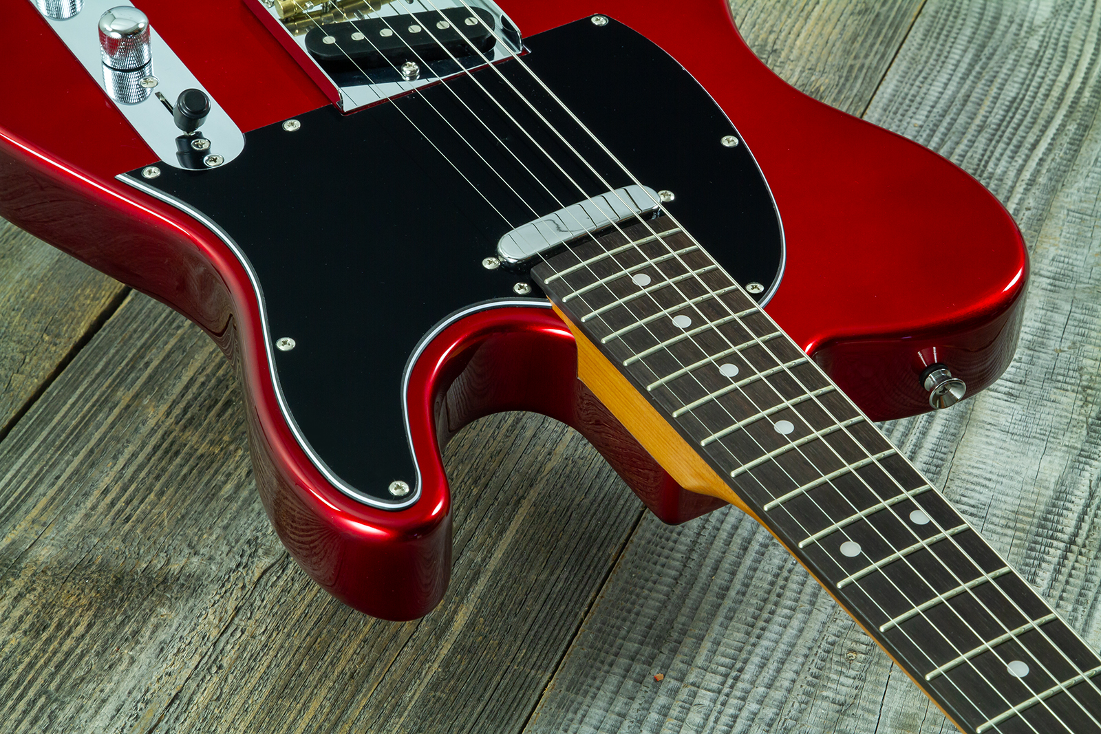 Eastone Tl100r-mr-rw 2s Ht Mn - Metal Red - E-Gitarre in Teleform - Variation 4