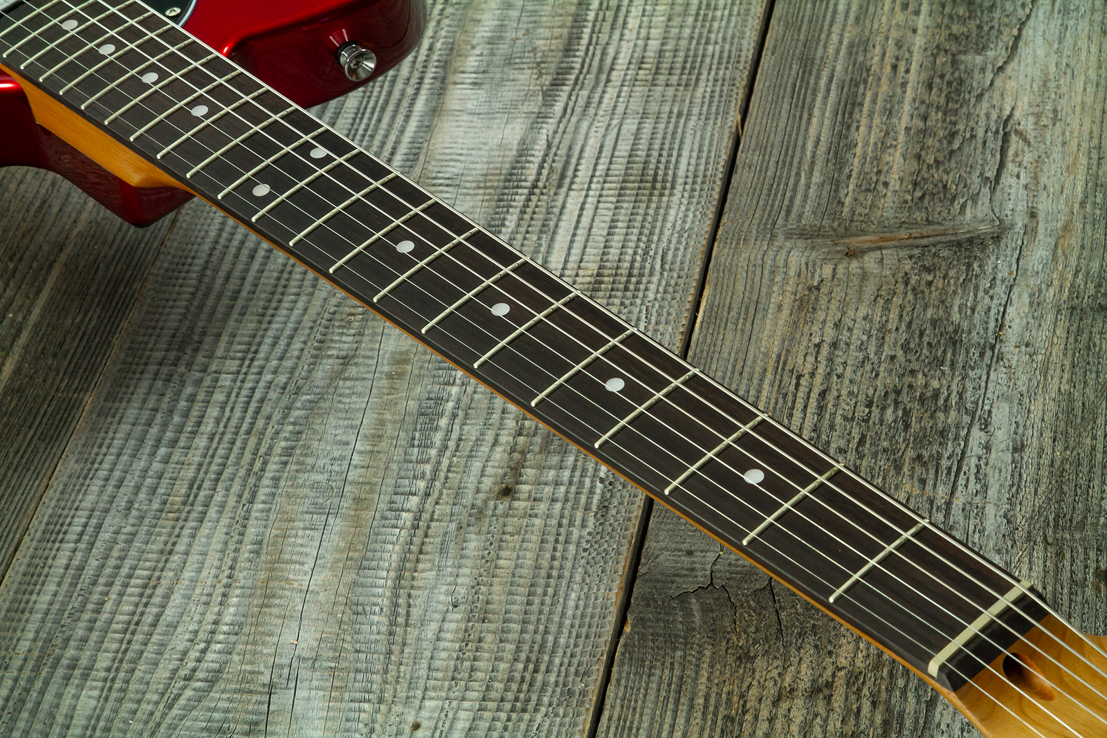 Eastone Tl100r-mr-rw 2s Ht Mn - Metal Red - E-Gitarre in Teleform - Variation 5