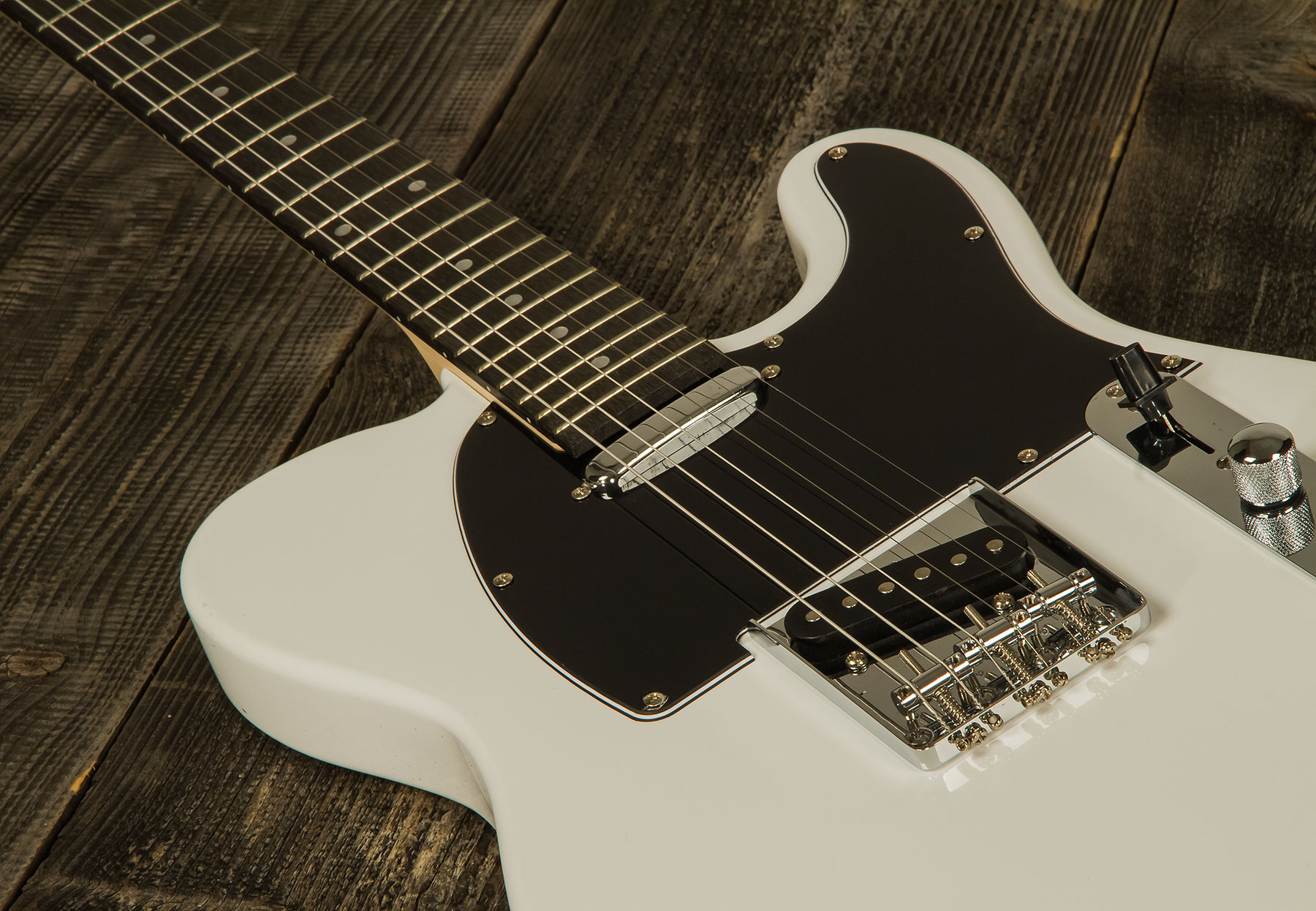 Eastone Tl70 2s Ht Pur - Olympic White - E-Gitarre in Teleform - Variation 3