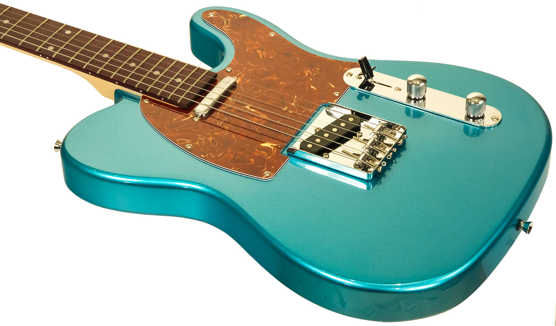 Eastone Tl70 Ss Ht Pur - Metallic Light Blue - E-Gitarre in Teleform - Variation 2