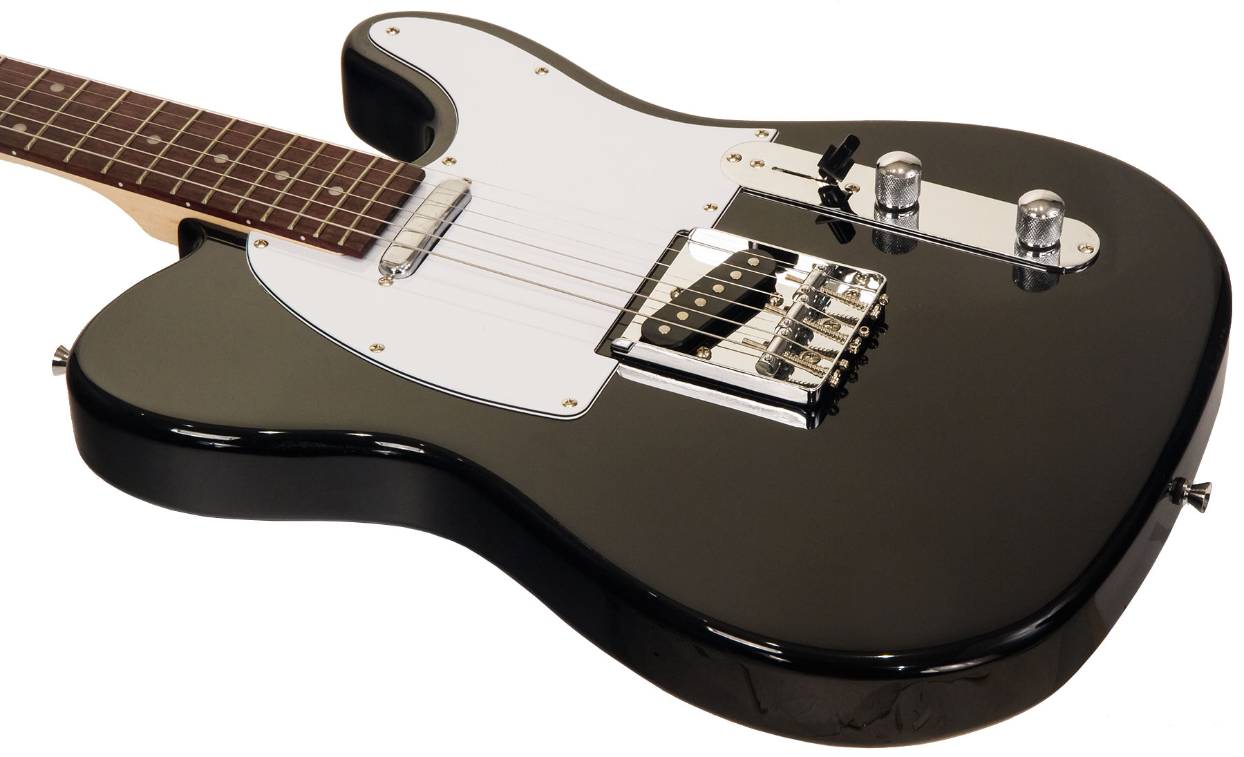 Eastone Tl70 Ss Ht Pur - Black - E-Gitarre in Teleform - Variation 2