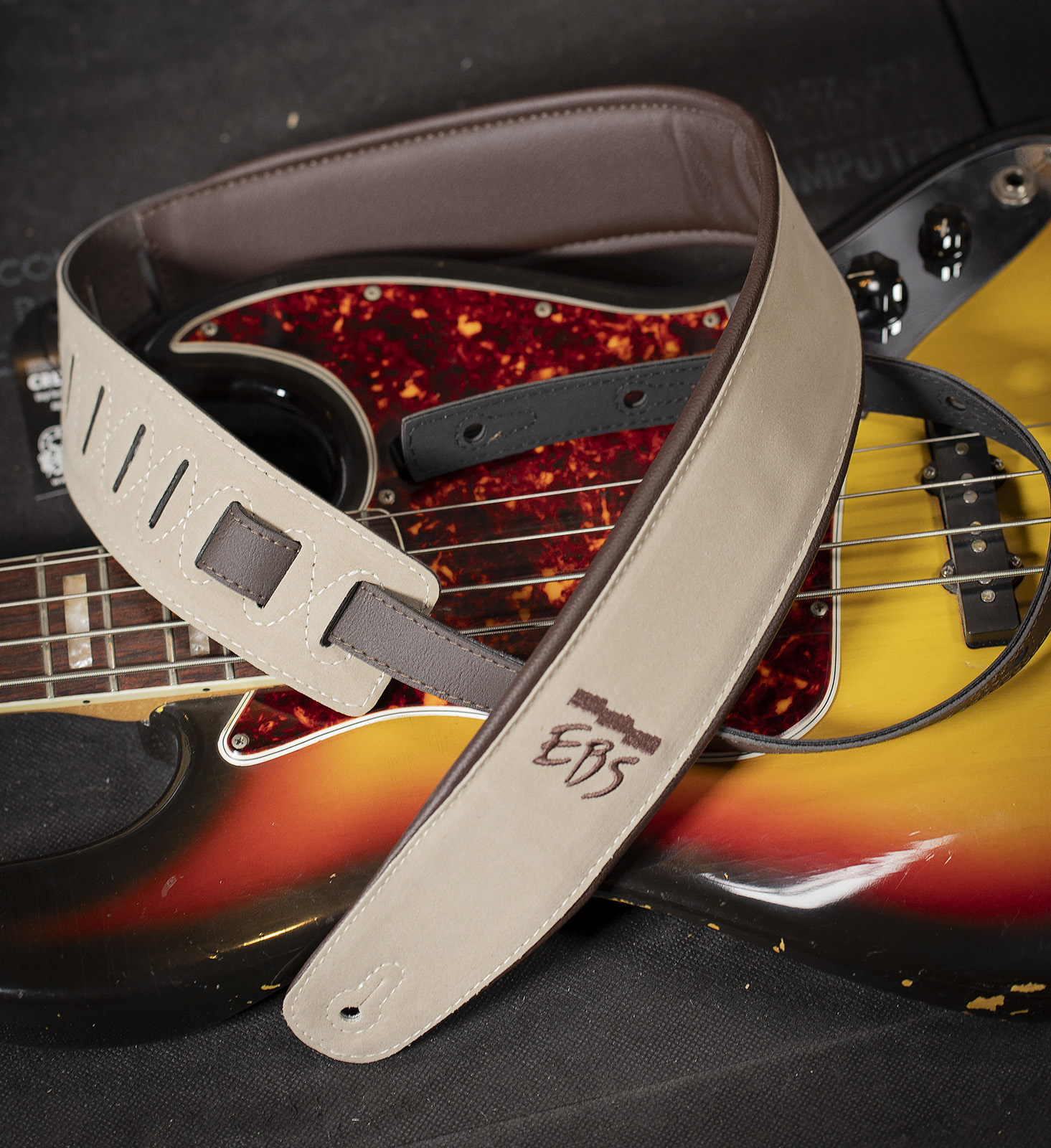 Ebs Sangle Suede Cream - Gitarrengurt - Variation 1