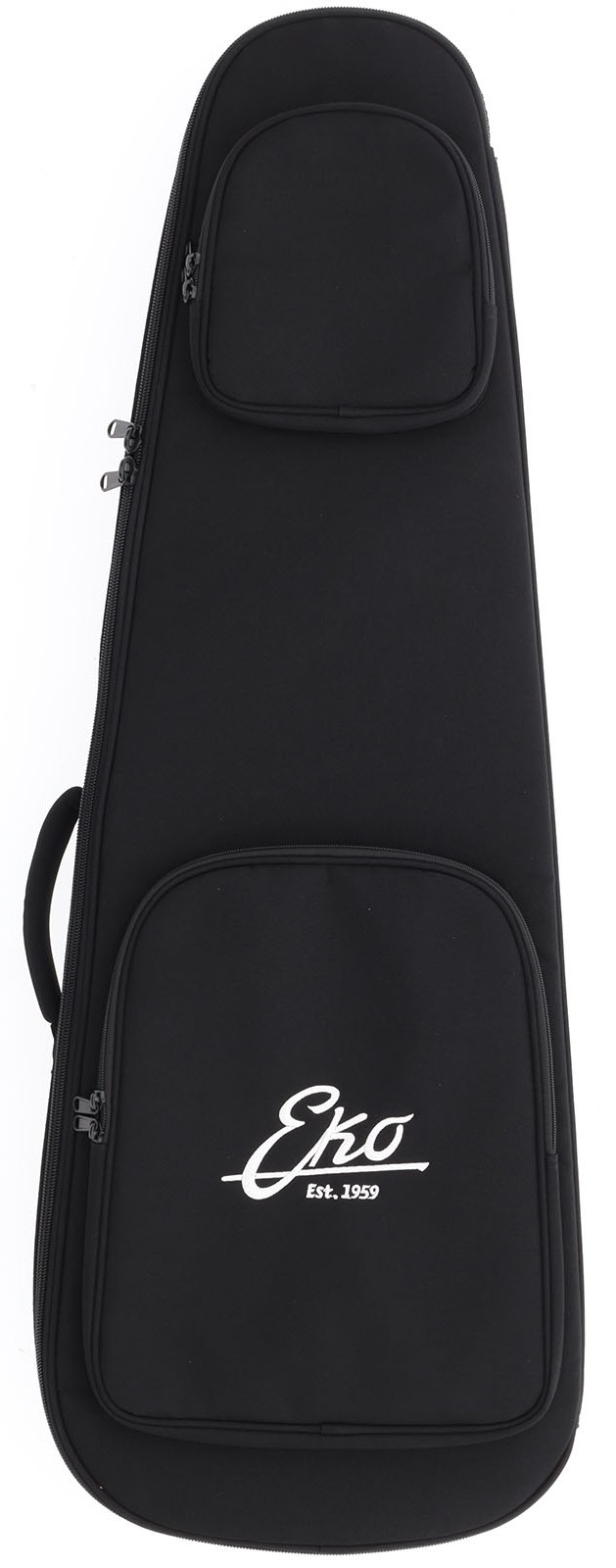 Eko Aurora 400 Trem Hh Lau - Flamed Grey Burst - E-Gitarre in Str-Form - Variation 4