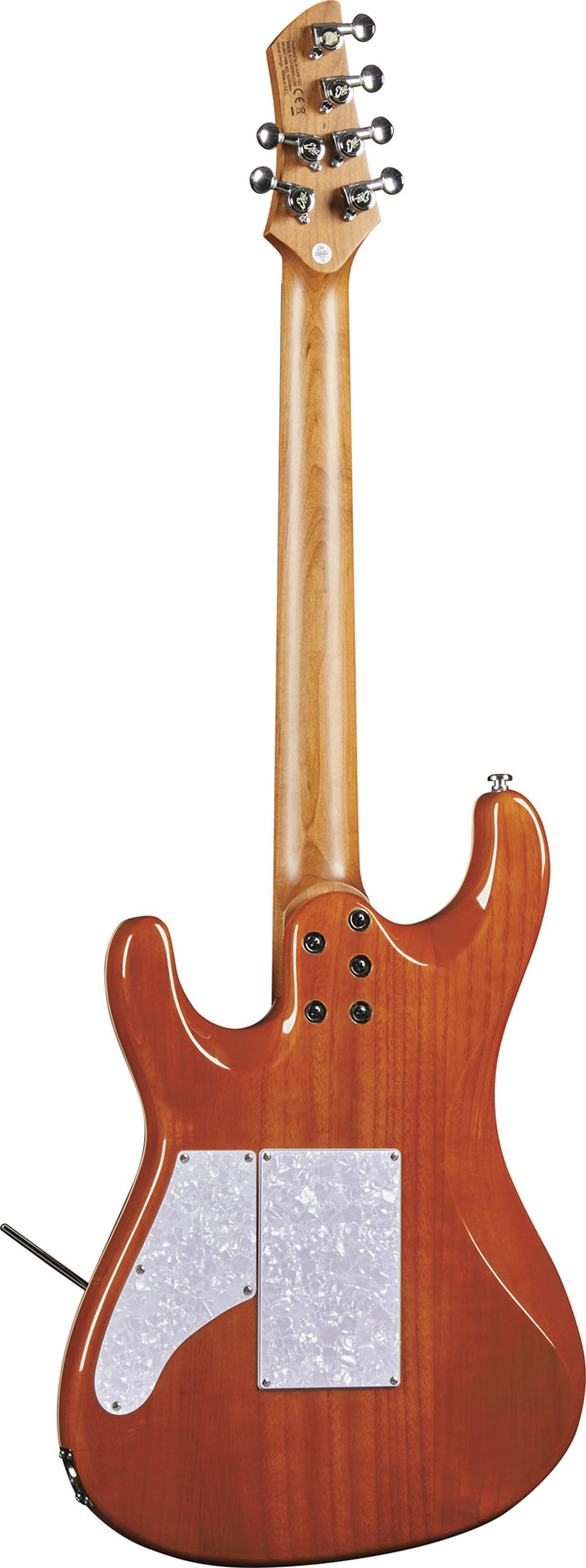 Eko Aurora 400 Trem Hh Mn - Flamed Amber Burst - E-Gitarre in Str-Form - Variation 1