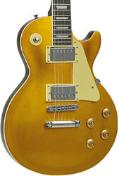 Single-cut-e-gitarre Eko Tribute Starter VL-480 - Aged gold sparkle