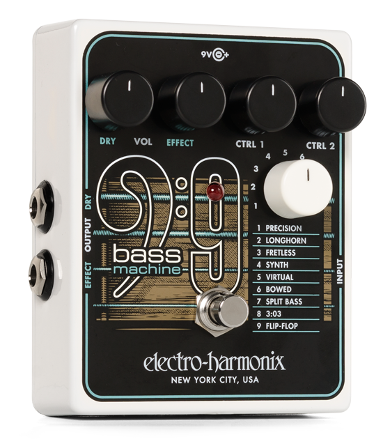 Electro Harmonix Bass 9 Bass Synthesizer - Simulator & Modulation Effektpedal - Variation 1