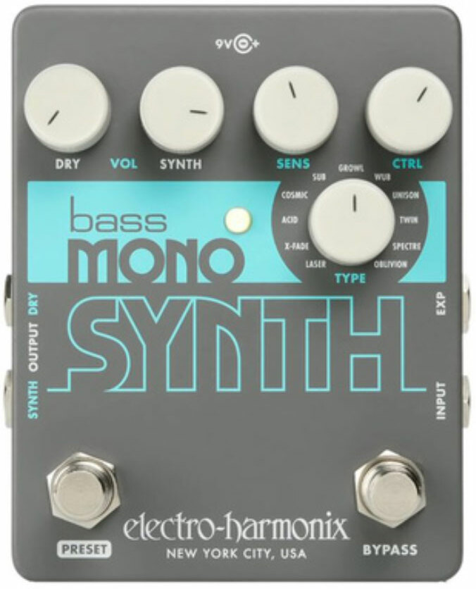 Electro Harmonix Bass Mono Synth Bass Synthesizer - Simulator & Modulation Effektpedal - Main picture