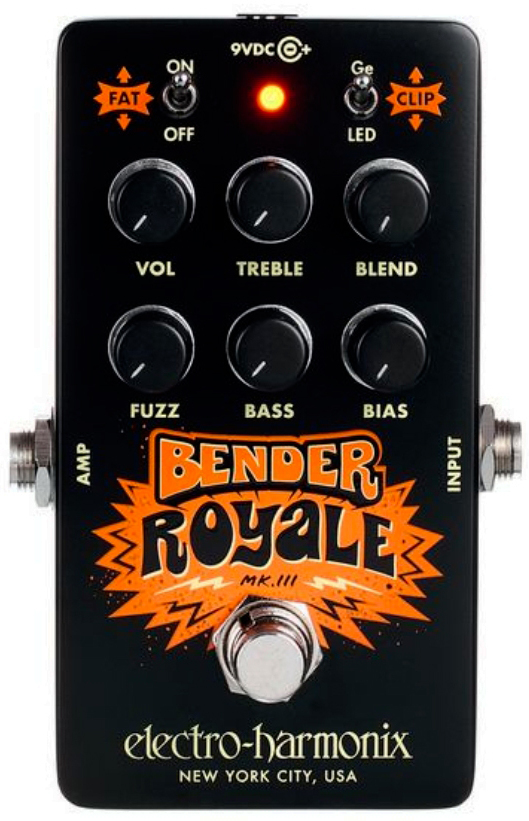Electro Harmonix Bender Royale Germanium Fuzz Black - Overdrive/Distortion/Fuzz Effektpedal - Main picture