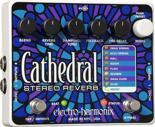 Electro Harmonix Cathedral Xo Stereo Reverb - Reverb/Delay/Echo Effektpedal - Main picture