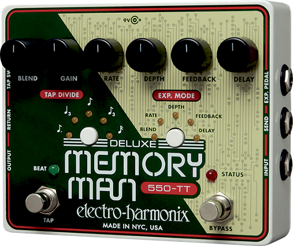 Electro Harmonix Deluxe Memory Man Wtt With Tap Tempo Delay - Reverb/Delay/Echo Effektpedal - Main picture