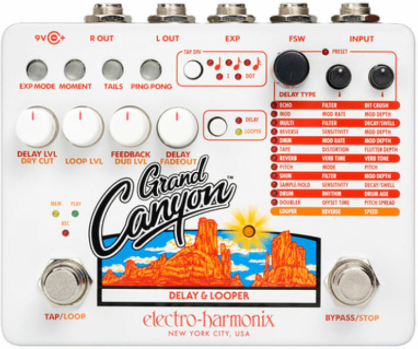 Electro Harmonix Grand Canyon Delay & Looper - Looper Effektpedal - Main picture