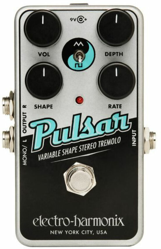 Electro Harmonix Nano Pulsar Variable Shape Stereo Tremolo - Modulation/Chorus/Flanger/Phaser & Tremolo Effektpedal - Main picture