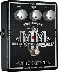 Overdrive/distortion/fuzz effektpedal Electro harmonix Micro Metal Muff