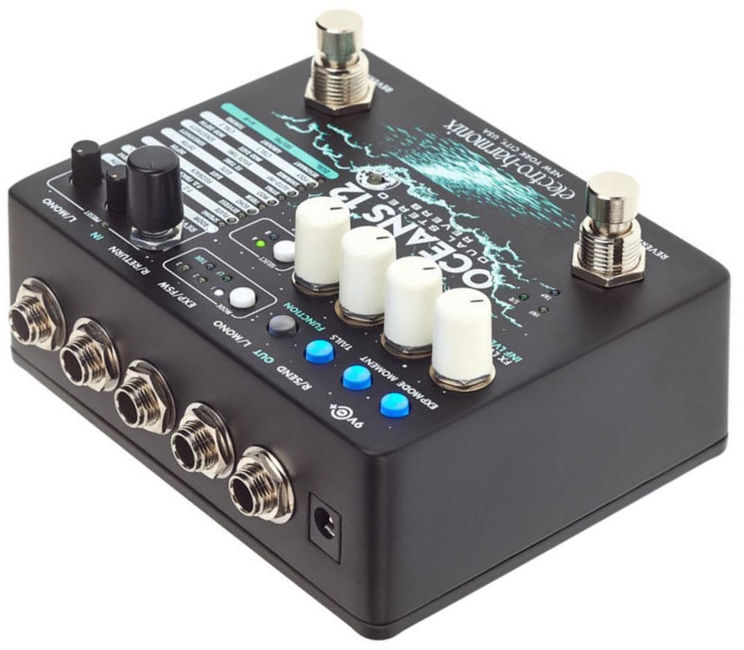 Electro Harmonix Oceans 12 Dual Stereo Reverb - Reverb/Delay/Echo Effektpedal - Variation 2