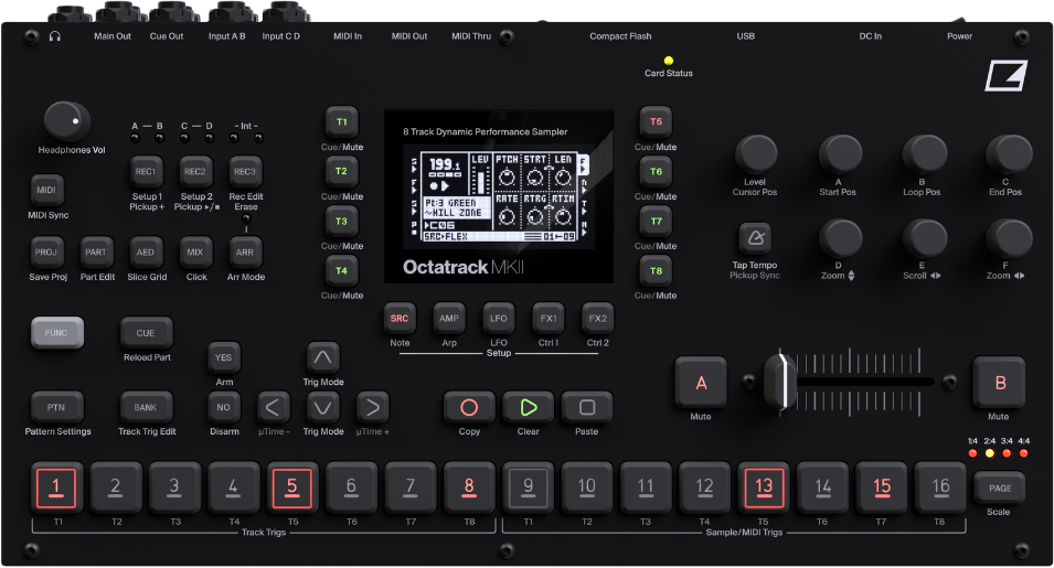 Elektron Octatrack Mkii Black - Sampler - Main picture