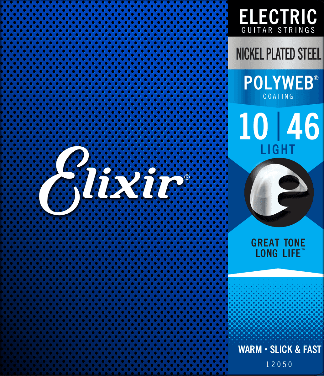 Elixir 12050 Polyweb Nps Round Wound Electric Guitar Light 6c 10-46 - E-Gitarren Saiten - Main picture