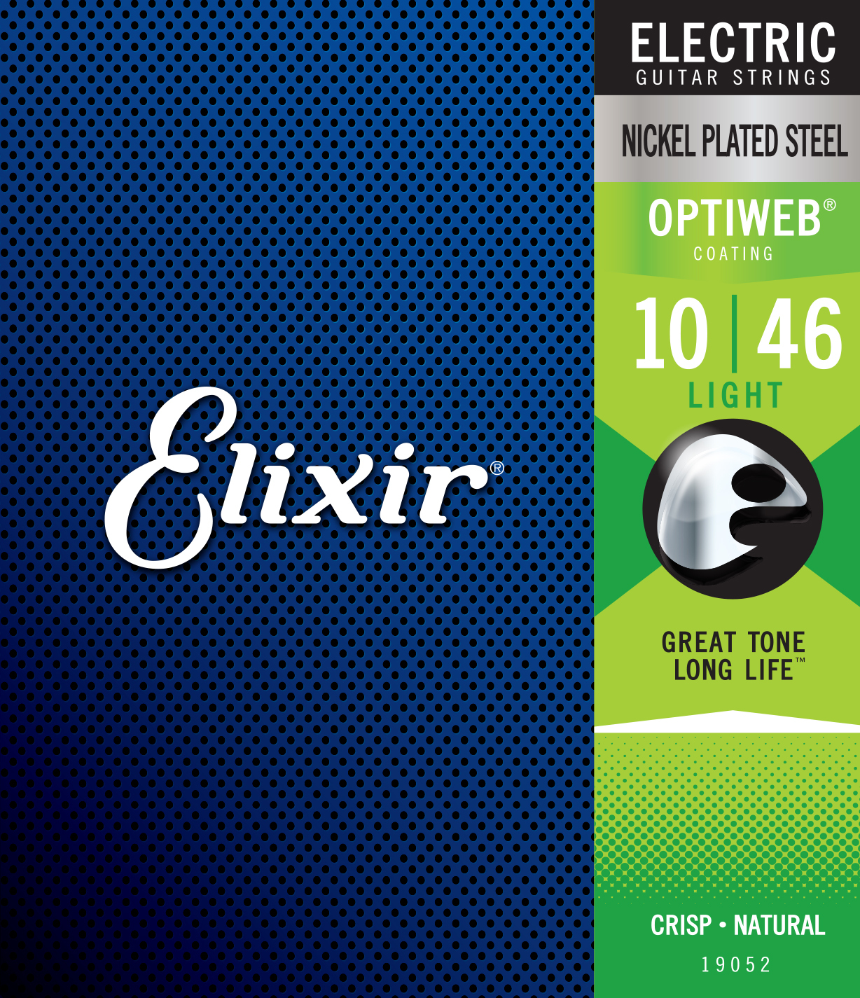 Elixir 19052 Optiweb Nps Round Wound Electric Guitar 6c 10-46 - E-Gitarren Saiten - Main picture