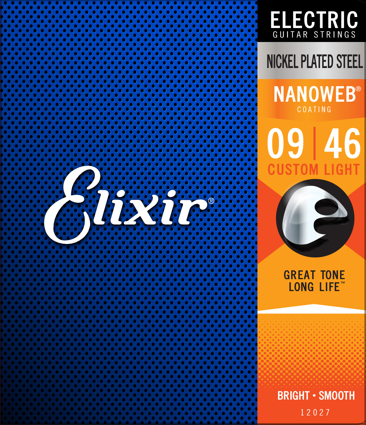 Elixir Jeu De 6 Cordes Electric (6) Nanoweb Nickel Plated Steel Custom Light 09-46 - E-Gitarren Saiten - Main picture