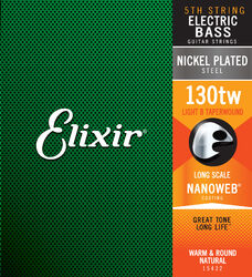 E-bass saiten Elixir Bass (X1) Nanoweb Nickel Plated .130tw - Saite je stück
