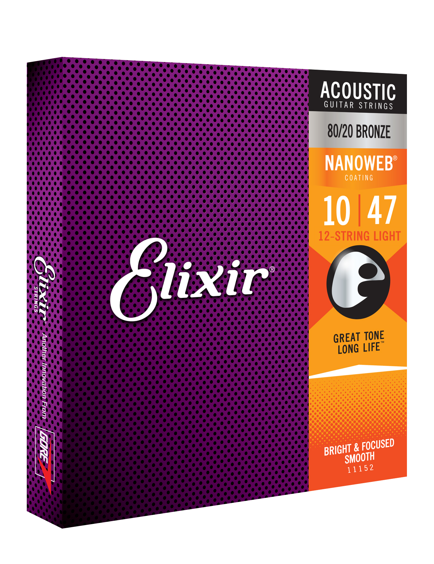 Elixir Acoustic Nanoweb 80/20 Bronze 10-47 - Westerngitarre Saiten - Variation 1