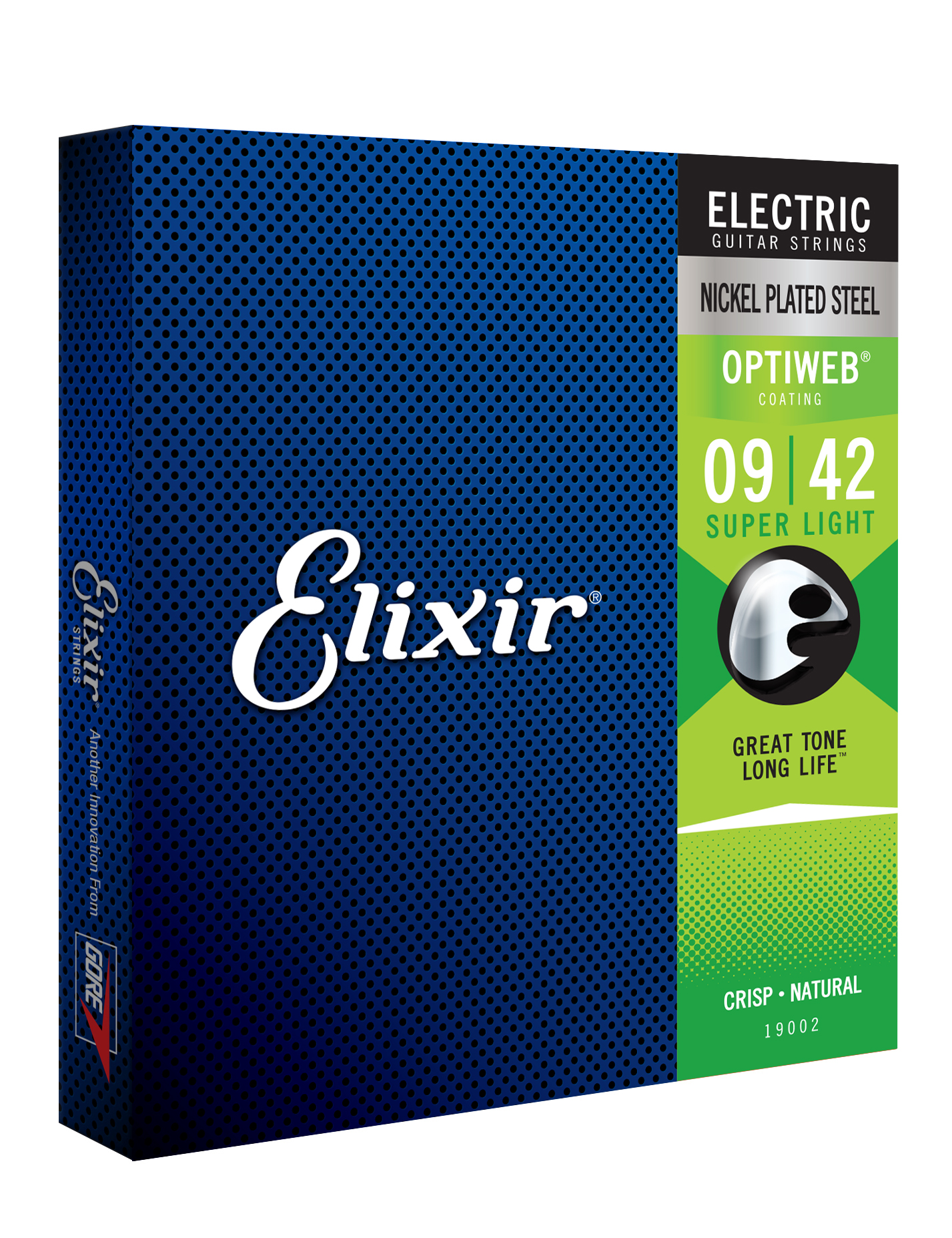 Elixir 19002 Optiweb Nps Round Wound Electric Guitar 6c 9-42 - E-Gitarren Saiten - Variation 1