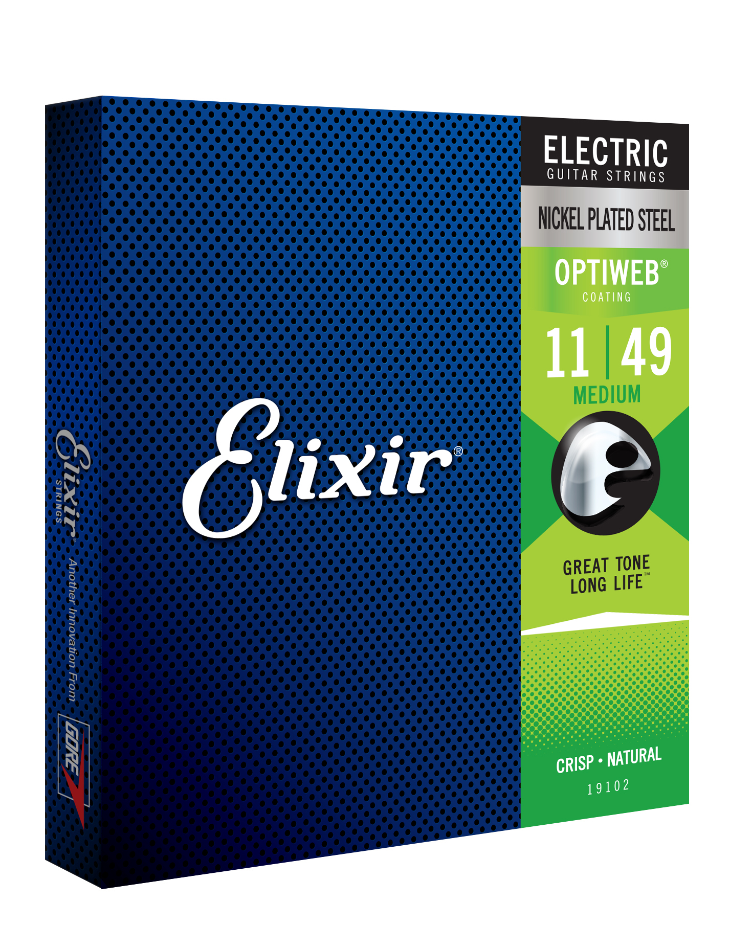 Elixir 19102 Optiweb Nps Round Wound Electric Guitar 6c 11-49 - E-Gitarren Saiten - Variation 1