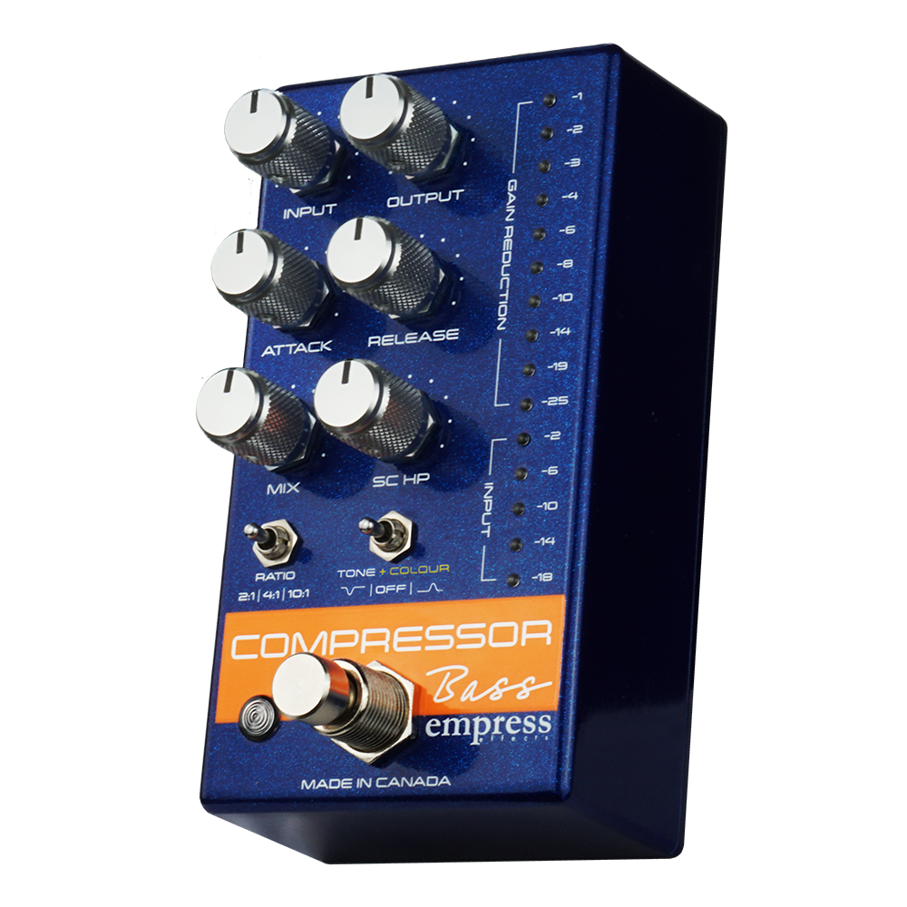 Empress S&d Compressor Bass Blue Sparkle - Kompressor/Sustain/Noise gate Effektpedal - Variation 1