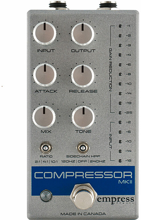 Empress Compressor Mkii Silver - Kompressor/Sustain/Noise gate Effektpedal - Main picture