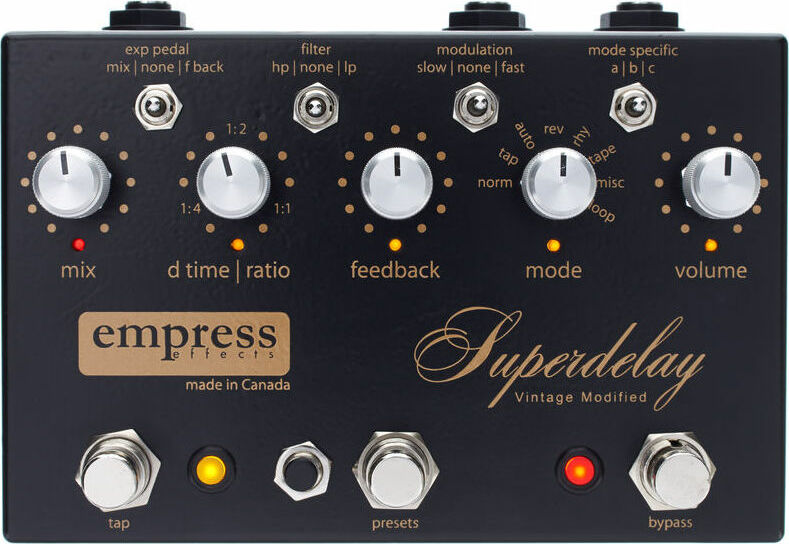 Empress Superdelay Vintage Modified - Reverb/Delay/Echo Effektpedal - Main picture
