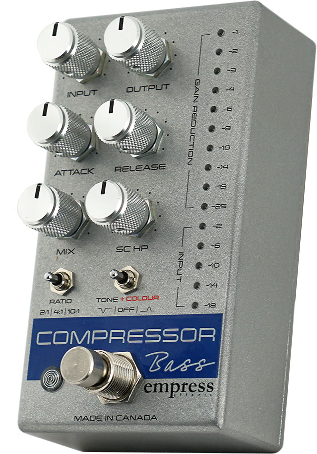Empress S&d Compressor Bass Silver Sparkle - Kompressor/Sustain/Noise gate Effektpedal - Variation 1