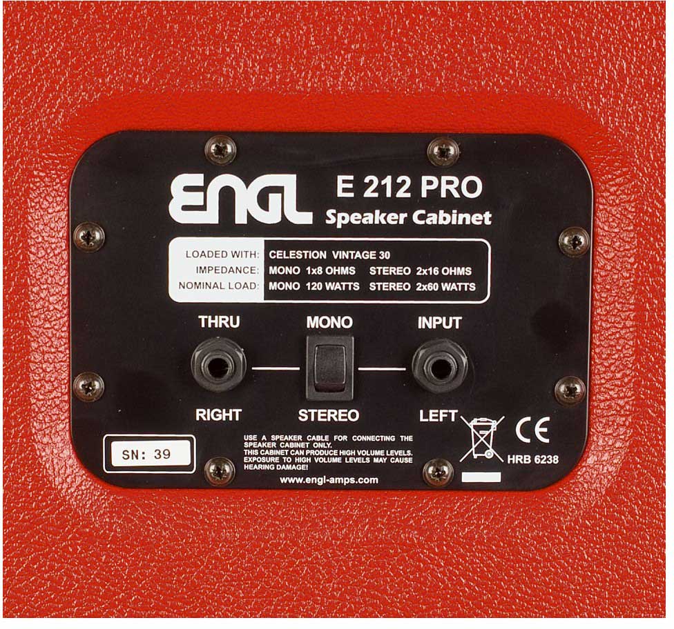 Engl E212 Vb 40th Ann. Guitar Cab. 2x12 120w 16ohms - Boxen für E-Gitarre Verstärker - Variation 2