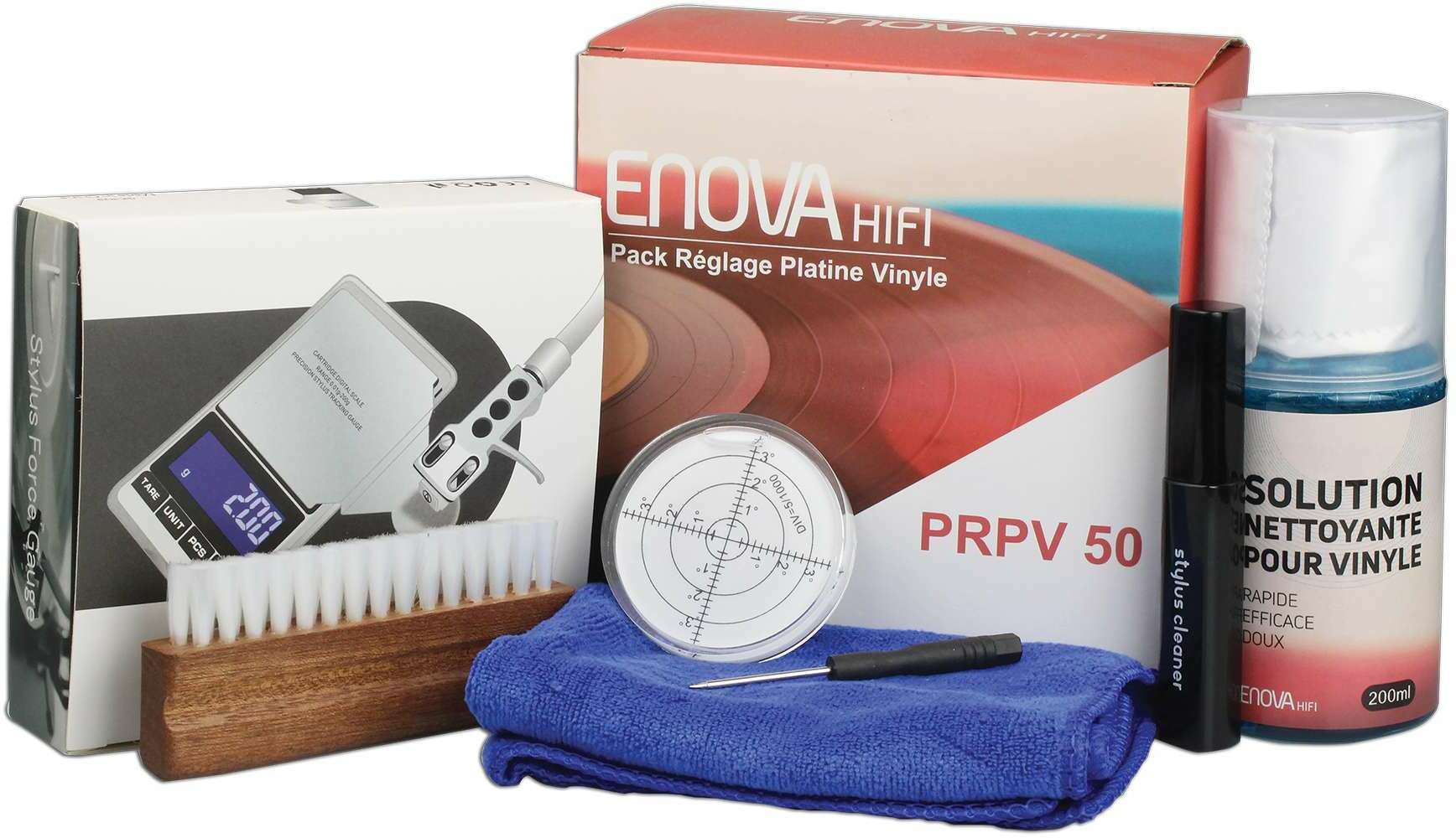 Enova Hifi Pack Reglage Platine Vinyle - Prpv 50 - Reinigungs-Kit - Main picture