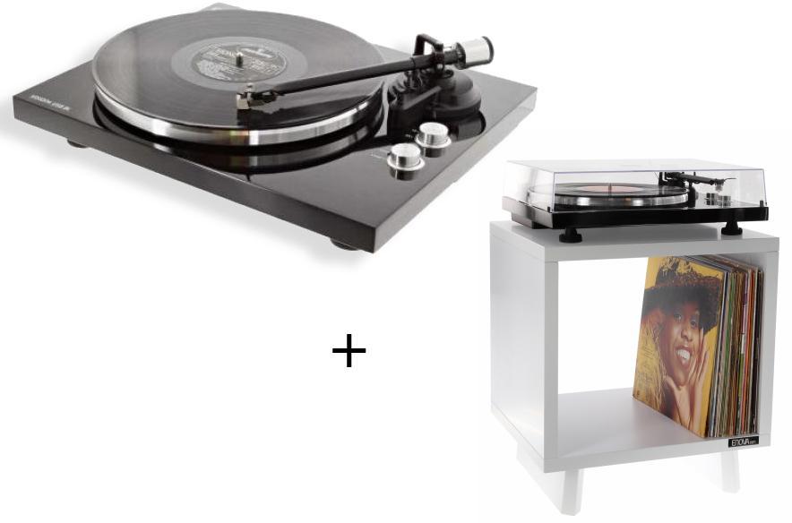 Turntables hifi Enova hifi Vision 4 USB BL + Vinyle Lover WH