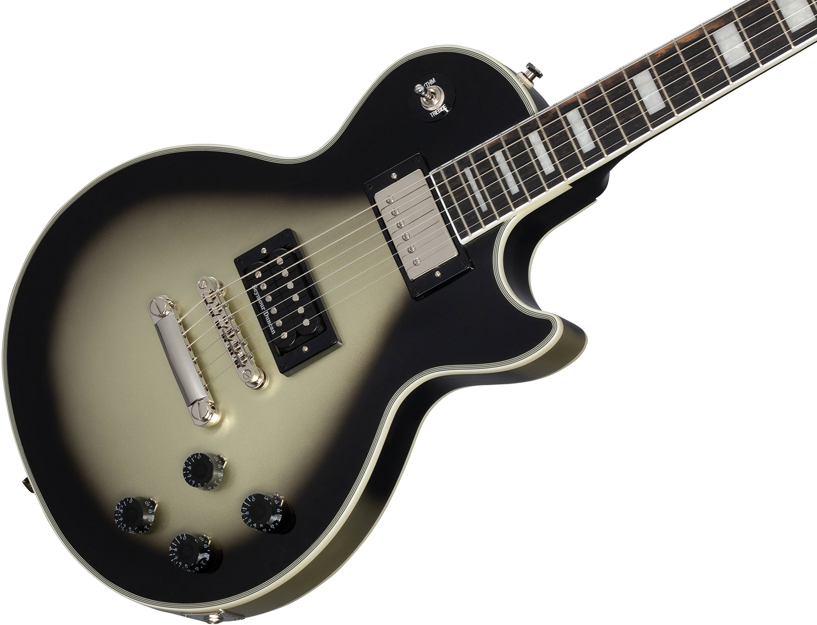 Epiphone Adam Jones Les Paul Custom Ernst Fuch Anti-laokoon 1965 Ltd 2h Ht Eb - Antique Silverburst - Single-Cut-E-Gitarre - Variation 3