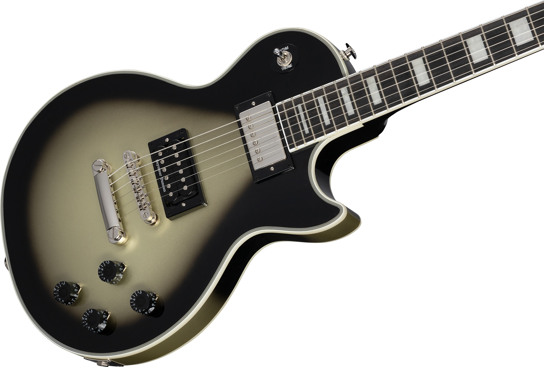 Epiphone Adam Jones Les Paul Custom Frazetta The Berserker Art Ltd 2h Ht Eb - Antique Silverburst - Single-Cut-E-Gitarre - Variation 3