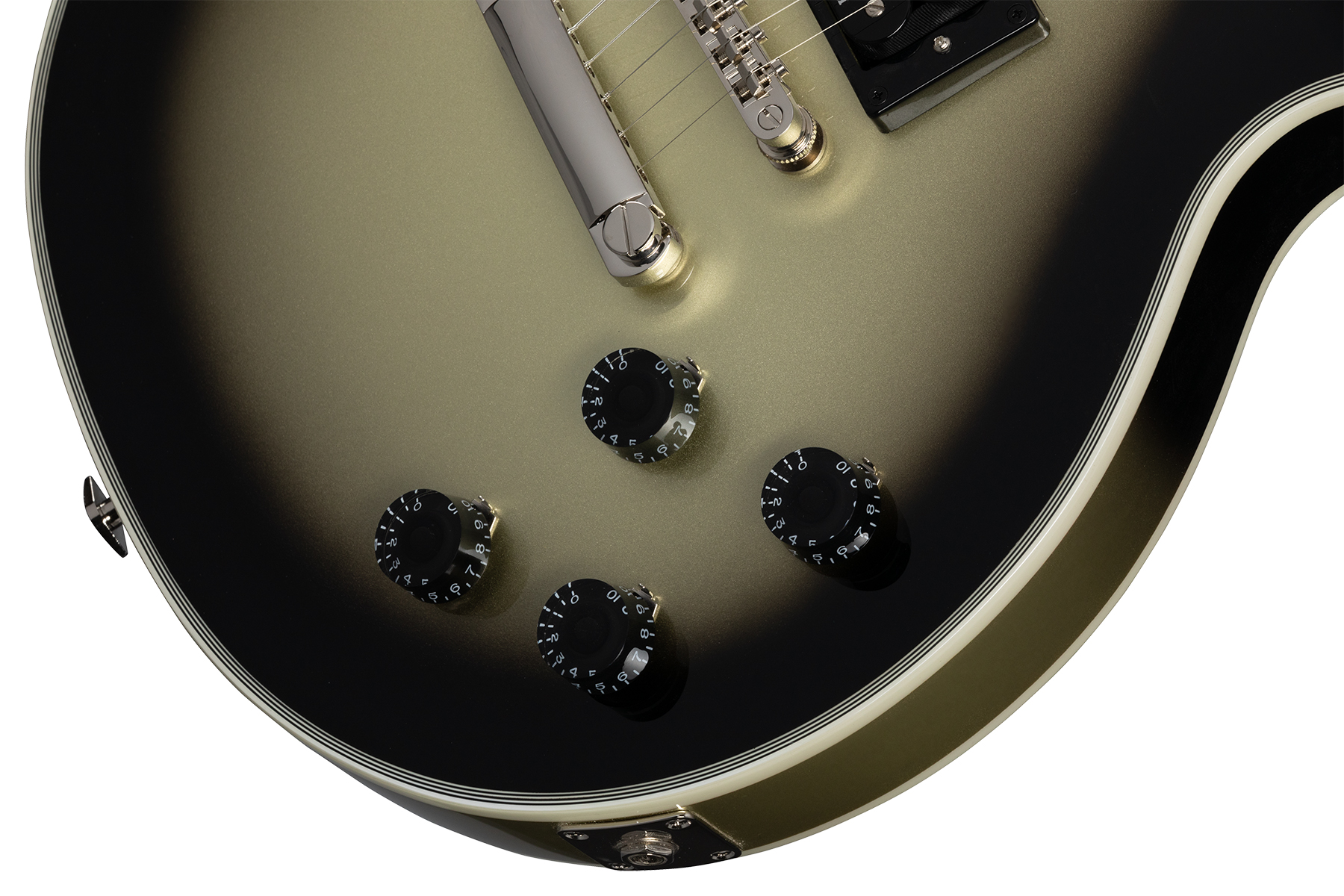 Epiphone Adam Jones Les Paul Custom Frazetta The Berserker Art Ltd 2h Ht Eb - Antique Silverburst - Single-Cut-E-Gitarre - Variation 4