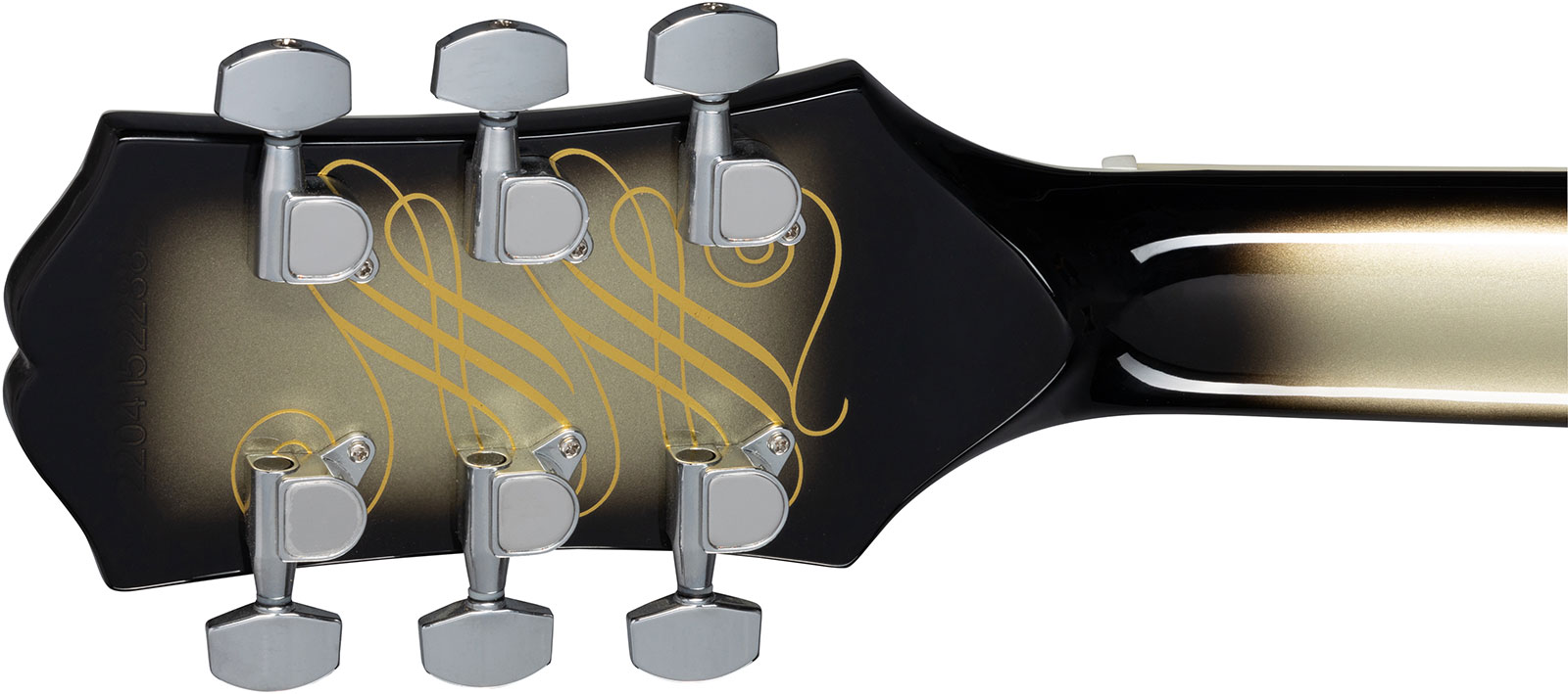 Epiphone Adam Jones Les Paul Custom Korin Faught Sensation Ltd 2h Ht Eb - Antique Silverburst - Single-Cut-E-Gitarre - Variation 5