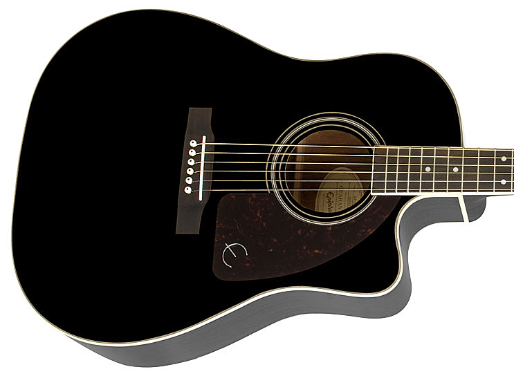 Epiphone J-45 Ec Studio Dreadnought Cw Epicea Acajou Rw - Ebony - Elektroakustische Gitarre - Variation 3