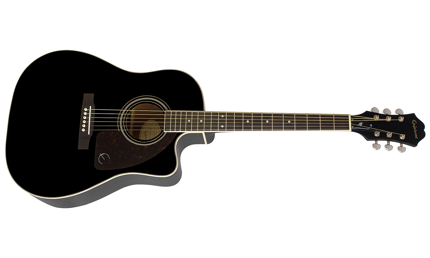 Epiphone J-45 Ec Studio Dreadnought Cw Epicea Acajou Rw - Ebony - Elektroakustische Gitarre - Variation 1