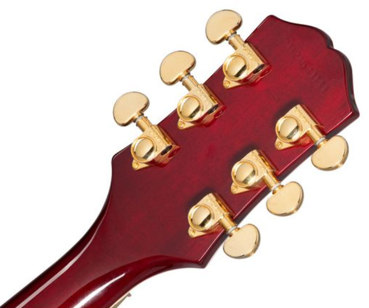 Epiphone Alex Lifeson Les Paul Axcess Custom Signature 2h Fr Eb - Ruby - Single-Cut-E-Gitarre - Variation 4