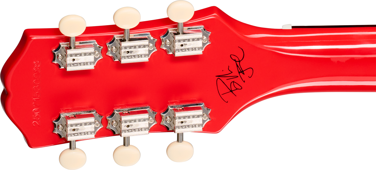 Epiphone Billy Joe Armstrong Les Paul Jr Signature 1s Ht Rw - Radiant Red - Single-Cut-E-Gitarre - Variation 5