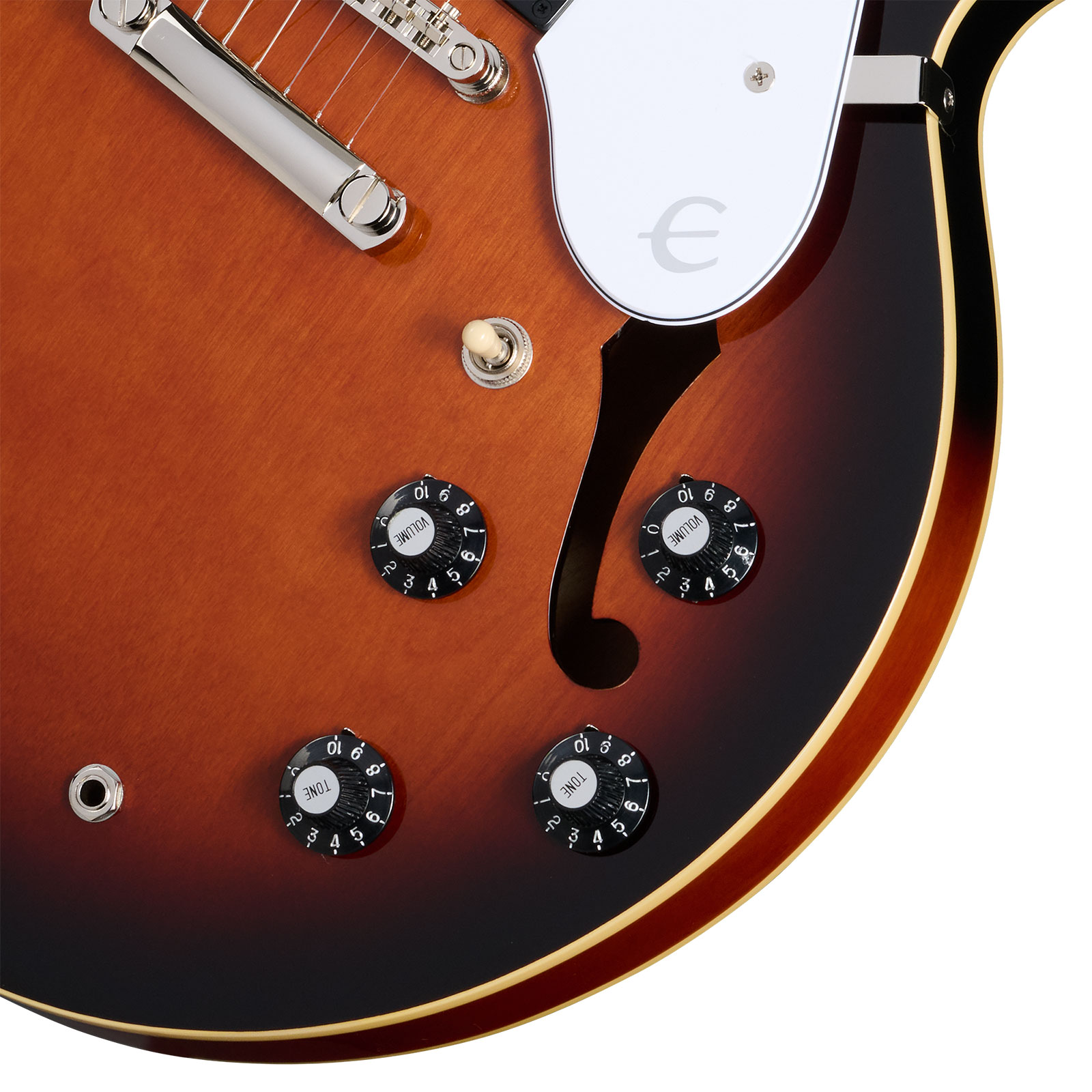 Epiphone Bonehead Riviera Signature 2h Ht Rw - Dark Tobacco Sunburst - Semi-Hollow E-Gitarre - Variation 2