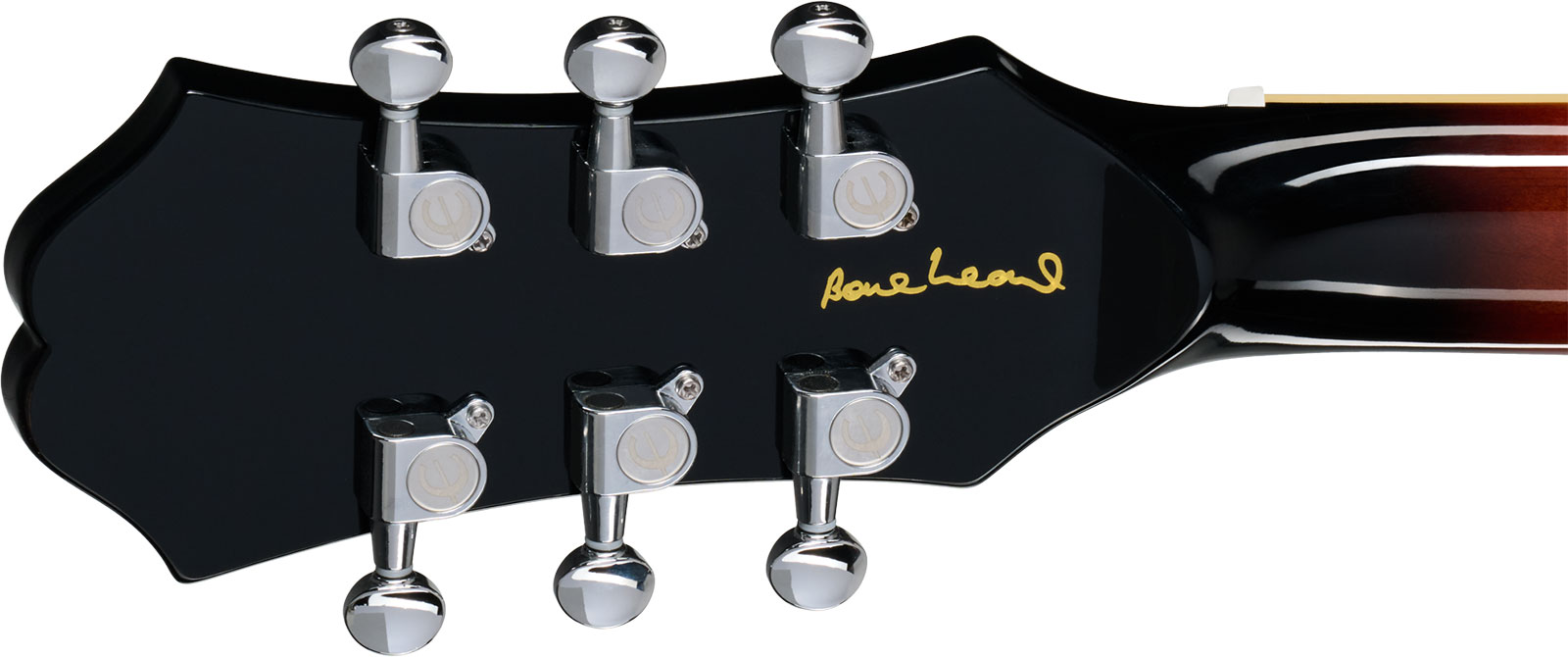 Epiphone Bonehead Riviera Signature 2h Ht Rw - Dark Tobacco Sunburst - Semi-Hollow E-Gitarre - Variation 4