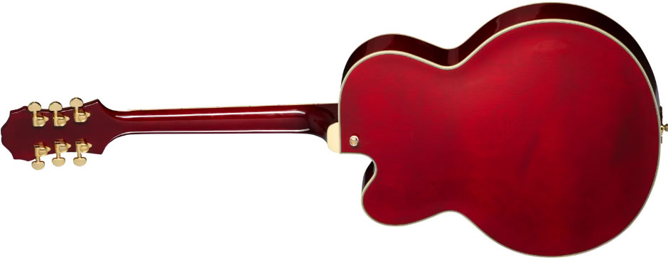 Epiphone Broadway Archtop 2h Ht Lau - Dark Wine Red - Hollowbody E-Gitarre - Variation 1