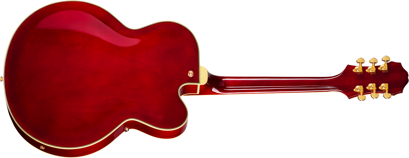 Epiphone Broadway Lh Original Archtops Gaucher 2h Ht Rw - Wine Red - Hollowbody E-Gitarre - Variation 1