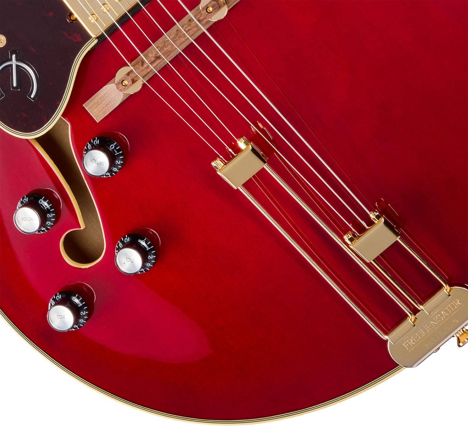 Epiphone Broadway Lh Original Archtops Gaucher 2h Ht Rw - Wine Red - Hollowbody E-Gitarre - Variation 3