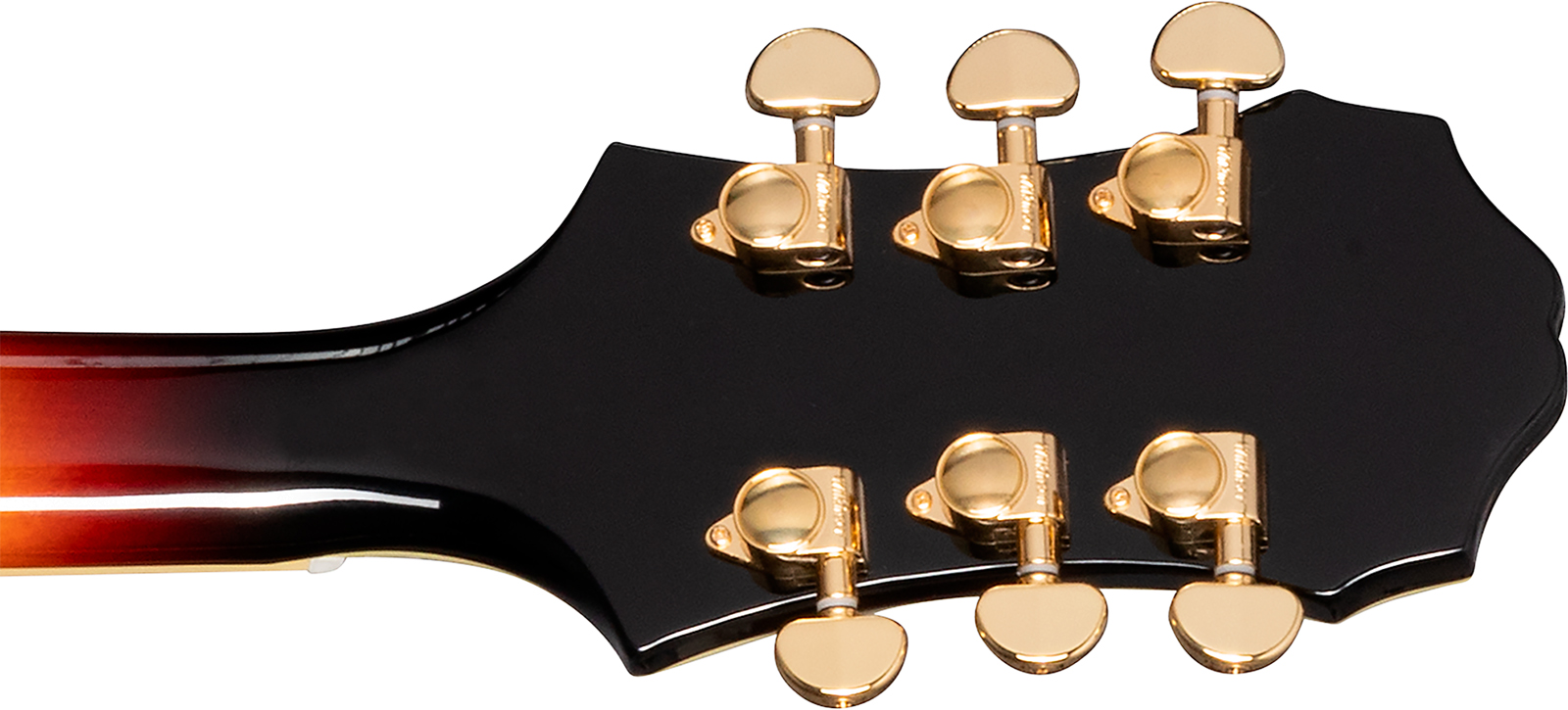 Epiphone Broadway Lh Original Archtops Gaucher 2h Ht Rw - Vintage Sunburst - Hollowbody E-Gitarre - Variation 5