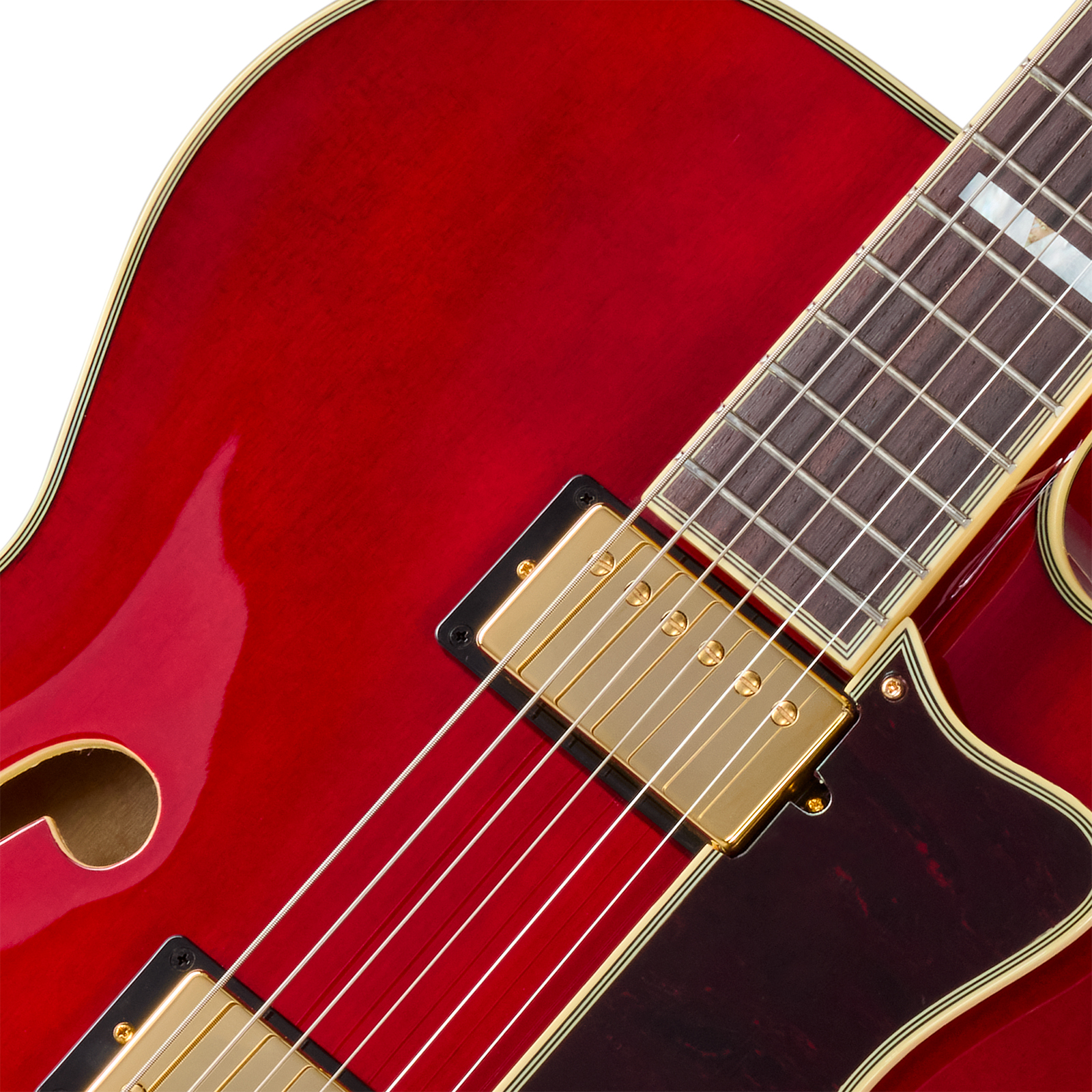 Epiphone Broadway Original Archtops 2h Ht Rw - Wine Red - Hollowbody E-Gitarre - Variation 2