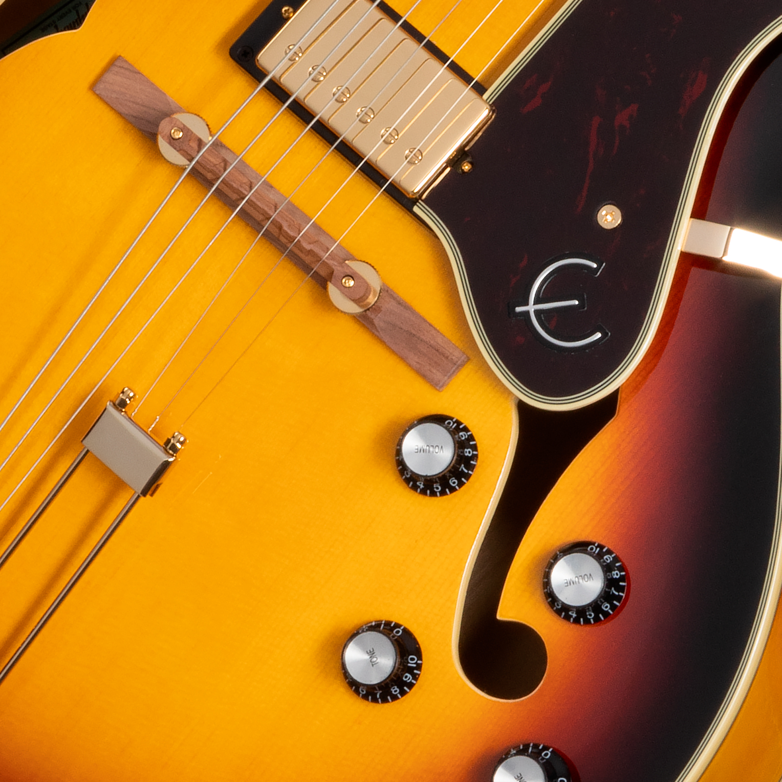 Epiphone Broadway Original Archtops 2h Ht Rw - Vintage Sunburst - Hollowbody E-Gitarre - Variation 3
